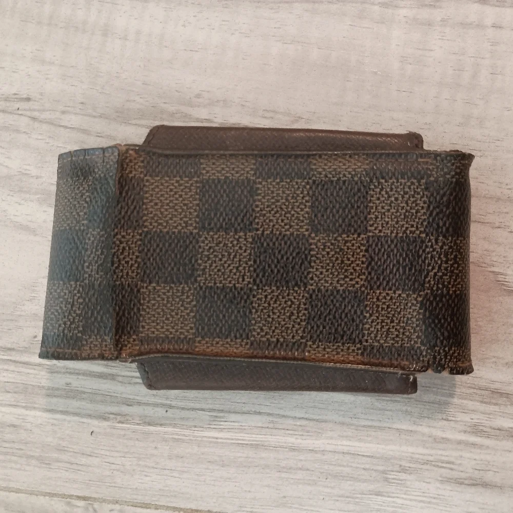 Louis Vuitton Cigarette case Damier Brown Woman unisex Authentic - Picture 2 of 12